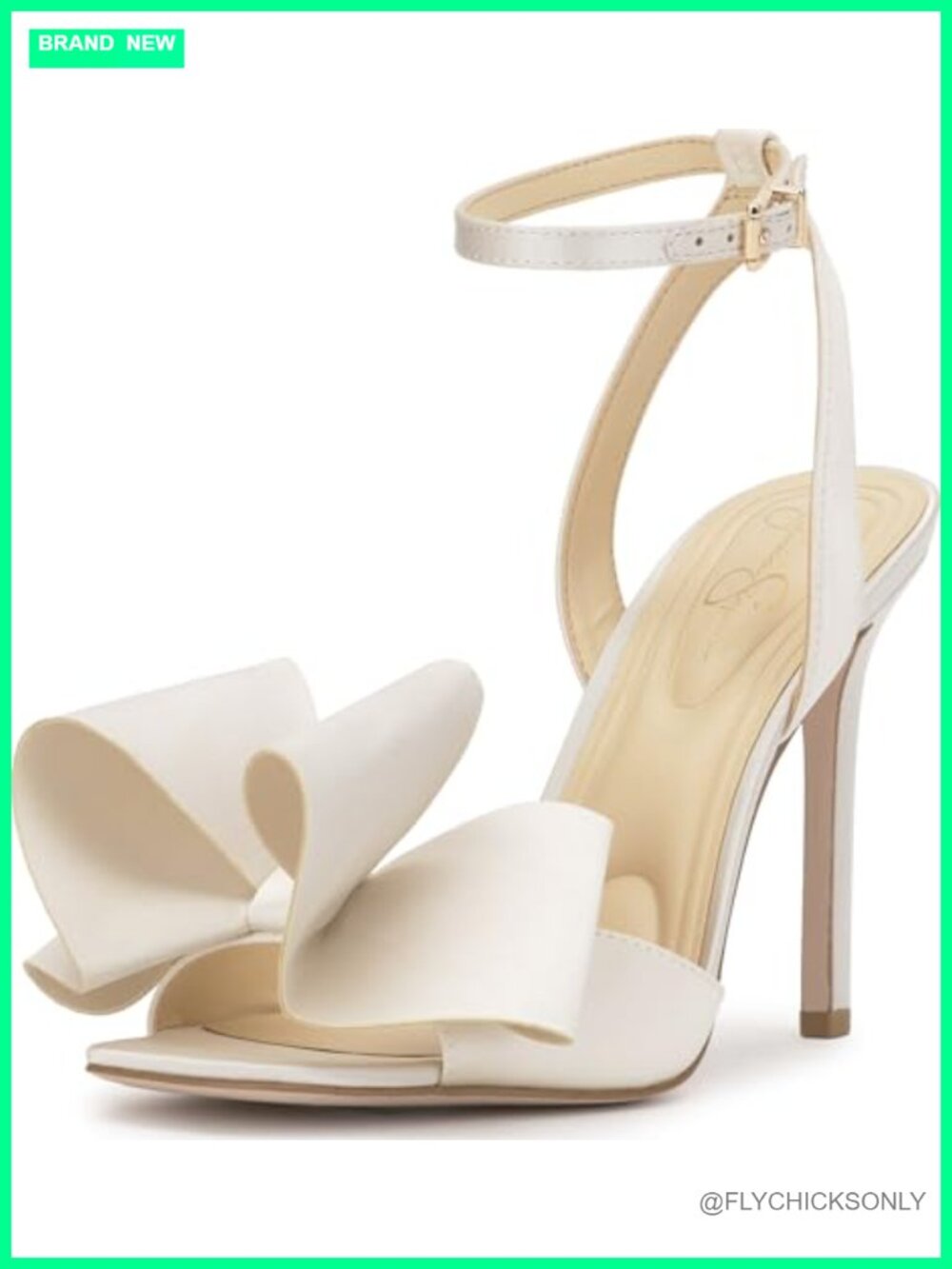 Satin Bow Stiletto Heeled Sandal Ankle Strap Open Toe Wedding Prom